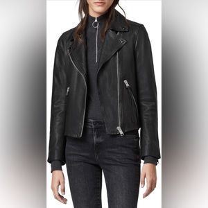 All saints leather jacket. Worn twice, like brand new. Size 10